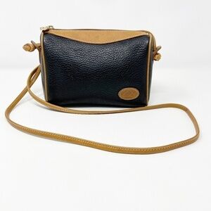 VINTAGE Liz Claiborne Black Leather Crossbody